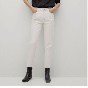 MNG Denim White Jeans